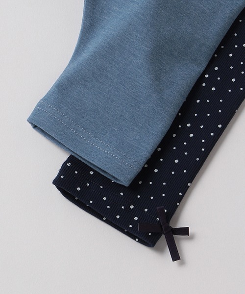 petit main（プティマイン）の「プティプラ GIRLSレギンスセット(7分丈)（レギンス/スパッツ・キッズ・サックスブルー/トップグレー・90cm/110cm/100cm/80ｃｍ）」の19枚目の写真