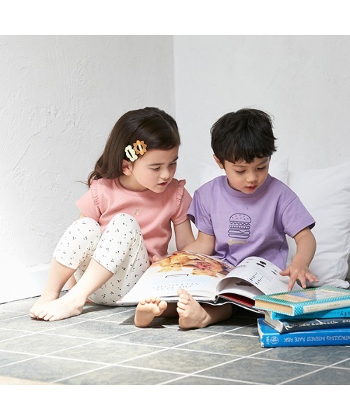 petit main（プティマイン）の「プティプラ GIRLSレギンスセット(7分丈)（レギンス/スパッツ・キッズ・サックスブルー/トップグレー・90cm/110cm/100cm/80ｃｍ）」の22枚目の写真