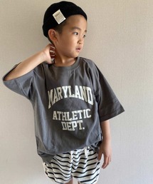 CIAOPANIC TYPY | 【KIDS】【ZOZOTOWN限定】 カレッジロゴハーフスリーブドロップショルダーTee(Tシャツ/カットソー)