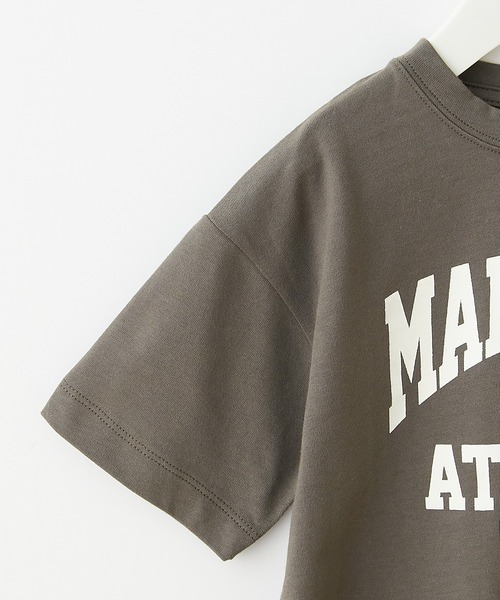 CIAOPANIC TYPY（チャオパニックティピー）の「【KIDS】【ZOZOTOWN限定】 カレッジロゴハーフスリーブドロップショルダーTee（Tシャツ/カットソー・キッズ・ホワイト系その他/グリーン/グレー・XX-LARGE/LARGE/SMALL/X-LARGE/MEDIUM）」の4枚目の写真