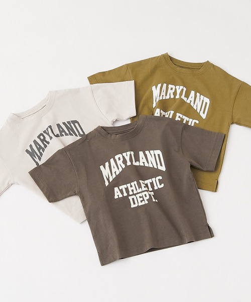 CIAOPANIC TYPY（チャオパニックティピー）の「【KIDS】【ZOZOTOWN限定】 カレッジロゴハーフスリーブドロップショルダーTee（Tシャツ/カットソー・キッズ・ホワイト系その他/グリーン/グレー・XX-LARGE/LARGE/SMALL/X-LARGE/MEDIUM）」の13枚目の写真