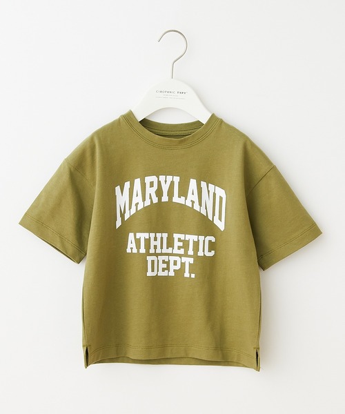 CIAOPANIC TYPY（チャオパニックティピー）の「【KIDS】【ZOZOTOWN限定】 カレッジロゴハーフスリーブドロップショルダーTee（Tシャツ/カットソー・キッズ・ホワイト系その他/グリーン/グレー・XX-LARGE/LARGE/SMALL/X-LARGE/MEDIUM）」の22枚目の写真