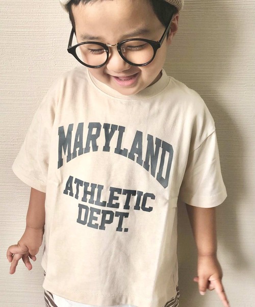 CIAOPANIC TYPY（チャオパニックティピー）の「【KIDS】【ZOZOTOWN限定】 カレッジロゴハーフスリーブドロップショルダーTee（Tシャツ/カットソー・キッズ・ホワイト系その他/グリーン/グレー・XX-LARGE/LARGE/SMALL/X-LARGE/MEDIUM）」の17枚目の写真