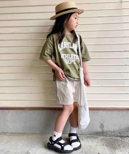 CIAOPANIC TYPY（チャオパニックティピー）の「【KIDS】【ZOZOTOWN限定】 カレッジロゴハーフスリーブドロップショルダーTee（Tシャツ/カットソー・キッズ・ホワイト系その他/グリーン/グレー・XX-LARGE/LARGE/SMALL/X-LARGE/MEDIUM）」の19枚目の写真