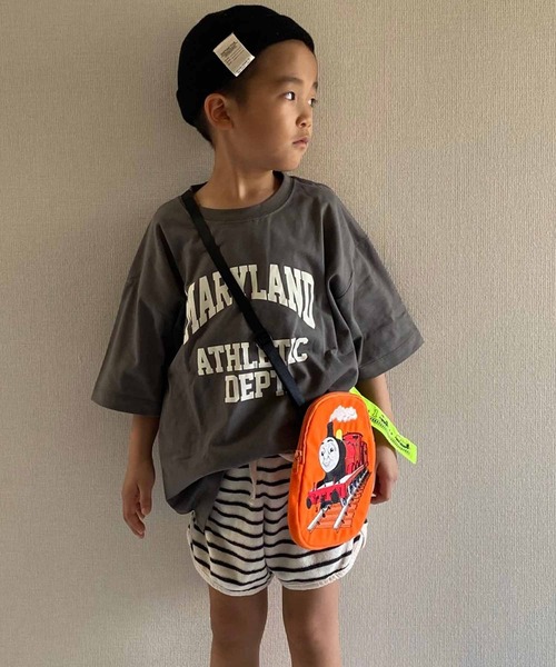 CIAOPANIC TYPY（チャオパニックティピー）の「【KIDS】【ZOZOTOWN限定】 カレッジロゴハーフスリーブドロップショルダーTee（Tシャツ/カットソー・キッズ・ホワイト系その他/グリーン/グレー・XX-LARGE/LARGE/SMALL/X-LARGE/MEDIUM）」の20枚目の写真