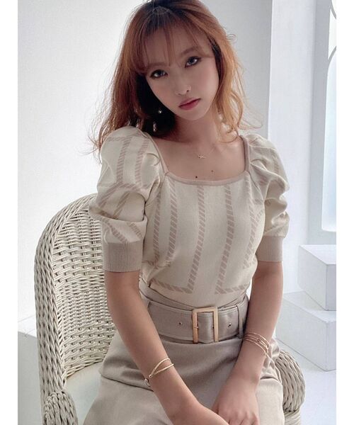 RESEXXY（リゼクシー）の「合皮パイピングレイヤードスカート（スカート・レディース・ブラック/ベージュ/その他1・FREE）」の6枚目の写真