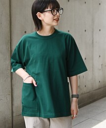 SHIPS any: USAコットン オーバーサイズ キャンプポケット Tシャツ◇