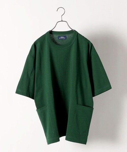 SHIPS any（シップス エニィ）の「SHIPS any: USAコットン オーバーサイズ キャンプポケット Tシャツ◇（Tシャツ/カットソー・メンズ・オフホワイト/ダークグレー/グリーン/ネイビー/キャメル/ピンク・SMALL/MEDIUM/LARGE/X-LARGE）」の18枚目の写真