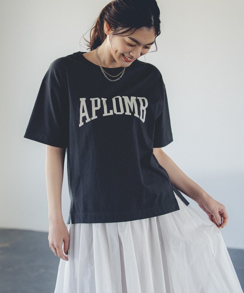 GLOBAL WORK（グローバルワーク）の「リラックス美人プリントT/941575（Tシャツ/カットソー・レディース・ホワイト系その他3/ホワイト/ダークグレー/ホワイト系その他2/オフホワイト・FREE）」の5枚目の写真