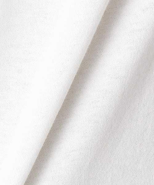 Purple&Yellow（パープルアンドイエロー）の「胸ポケット付　半袖Tシャツ（Tシャツ/カットソー・メンズ・ホワイト/ライトベージュ・SMALL/MEDIUM/LARGE/X-LARGE/X-SMALL）」の15枚目の写真