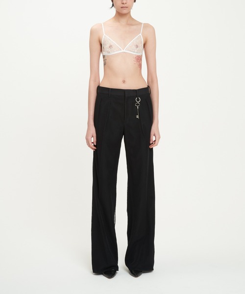 DRESSEDUNDRESSED（ドレスドアンドレスド）の「Tights Covering PERSONA Trousers（スラックス・メンズ・ブラック・3/2）」の2枚目の写真
