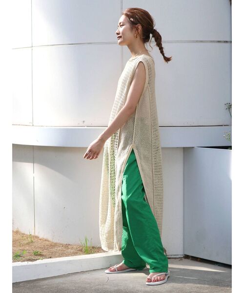 Ungrid（アングリッド）の「ノースリネットワンピース（ワンピース・レディース・チャコールグレー/アイボリー・FREE）」の22枚目の写真