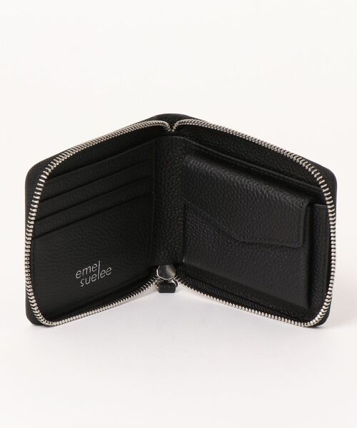 emesuelee（エメスーリー）の「レザー二つ折り財布（財布・レディース・ブラック/グレー/グリーン・フリー）」の6枚目の写真