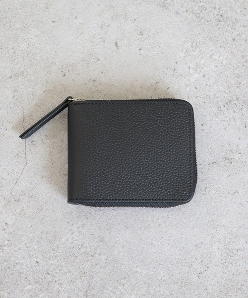 emesuelee（エメスーリー）の「レザー二つ折り財布（財布・レディース・ブラック/グレー/グリーン・フリー）」の2枚目の写真