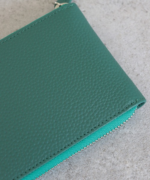 emesuelee（エメスーリー）の「レザー二つ折り財布（財布・レディース・ブラック/グレー/グリーン・フリー）」の18枚目の写真
