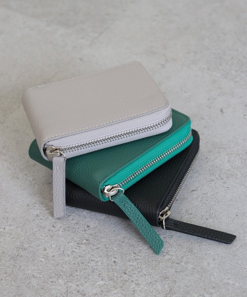 emesuelee（エメスーリー）の「レザー二つ折り財布（財布・レディース・ブラック/グレー/グリーン・フリー）」の10枚目の写真
