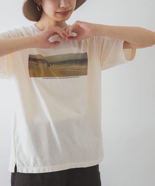 TICCA（ティッカ）の「TICCA　One Beach T-SHIRTS（Tシャツ/カットソー・レディース・アイボリー・FREE）」の2枚目の写真