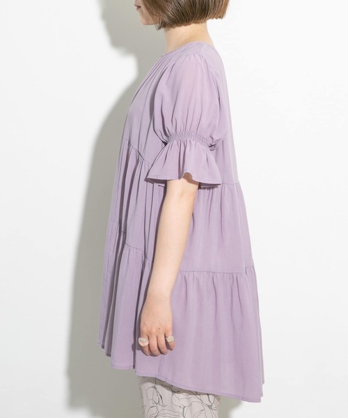 UR Lab.（アーバンリサーチラボ）の「UR Lab.　パフスリーブギャザーブラウス（シャツ/ブラウス・レディース・ラベンダー/イエロー系その他/ホワイト・FREE）」の15枚目の写真