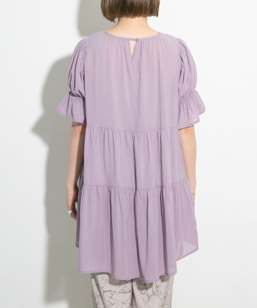 UR Lab.（アーバンリサーチラボ）の「UR Lab.　パフスリーブギャザーブラウス（シャツ/ブラウス・レディース・ラベンダー/イエロー系その他/ホワイト・FREE）」の16枚目の写真