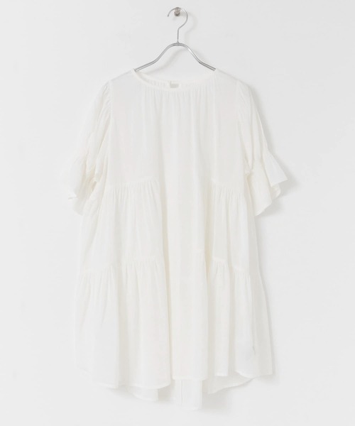 UR Lab.（アーバンリサーチラボ）の「UR Lab.　パフスリーブギャザーブラウス（シャツ/ブラウス・レディース・ラベンダー/イエロー系その他/ホワイト・FREE）」の18枚目の写真