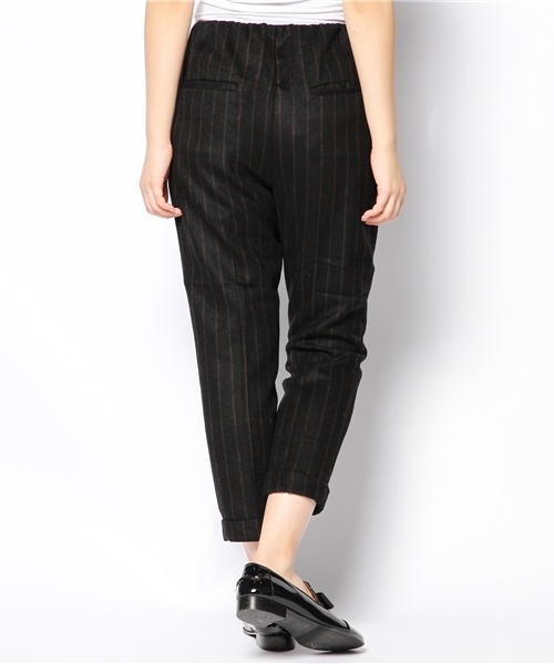 CIAOPANIC（チャオパニック）の「【Ciaopanic】ストライプウエストギャザーPTS（その他パンツ・レディース・ブラック/ネイビー/グレー/ワインレッド・SMALL/MEDIUM）」の6枚目の写真