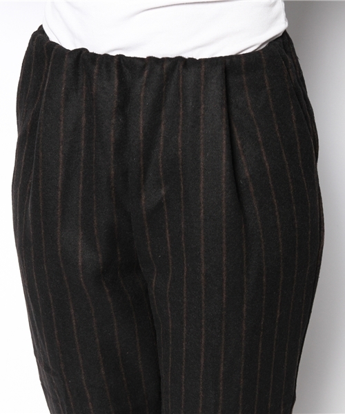 CIAOPANIC（チャオパニック）の「【Ciaopanic】ストライプウエストギャザーPTS（その他パンツ・レディース・ブラック/ネイビー/グレー/ワインレッド・SMALL/MEDIUM）」の7枚目の写真