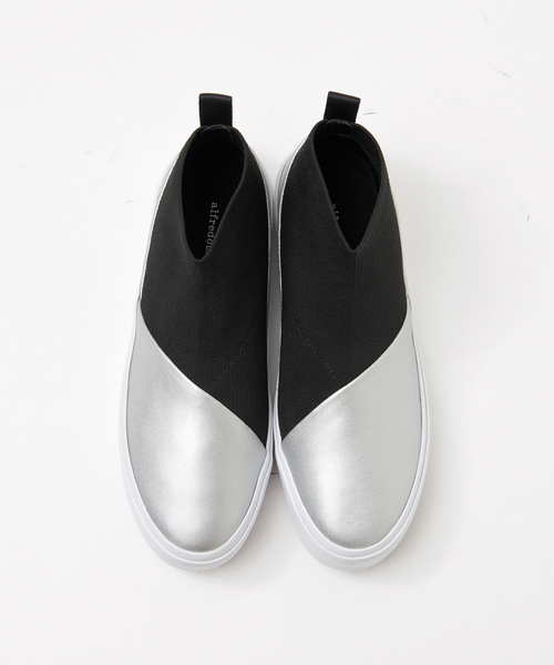 alfredoBANNISTER（アルフレッドバニスター）の「ミドルカット 切り替え スニーカー（スニーカー・メンズ・ブラック/ネイビー/シルバー・40/41/42/43）」の18枚目の写真