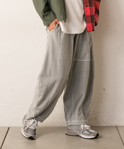 etsinta（エシンタ）の「【etsinta/エシンタ】カーブスウェットパンツ（スウェットパンツ・レディース・グレー/オフホワイト・ONE SIZE）」の13枚目の写真