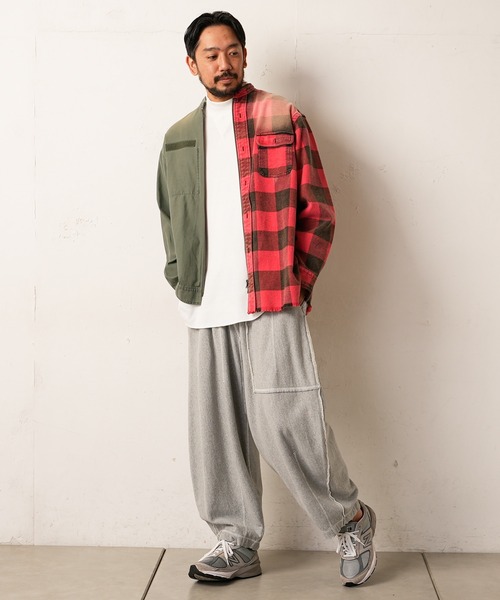 etsinta（エシンタ）の「【etsinta/エシンタ】カーブスウェットパンツ（スウェットパンツ・レディース・グレー/オフホワイト・ONE SIZE）」の16枚目の写真