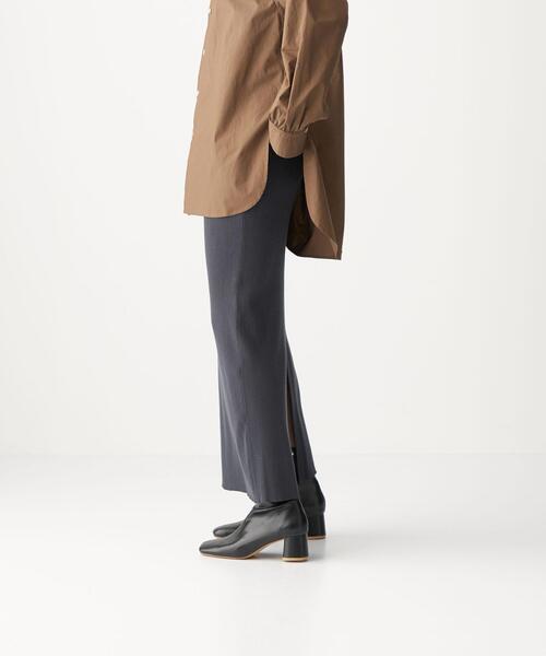 CITEN（シテン）の「＜CITEN（シテン）＞フォルム リブ ニット マキシ スカート（スカート・レディース・ダークグレー/ピンク・FREE）」の13枚目の写真