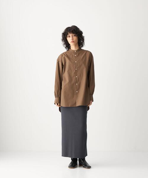 CITEN（シテン）の「＜CITEN（シテン）＞フォルム リブ ニット マキシ スカート（スカート・レディース・ダークグレー/ピンク・FREE）」の21枚目の写真