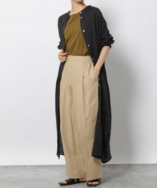 LAKOLE（ラコレ）の「コットンワイドリブスリーブレスTシャツ / 955470（Tシャツ/カットソー・レディース・ブラック/オレンジ系その他4/ナチュラル/ブラウン系その他/オリーブ/ネイビー・SMALL/MEDIUM）」の10枚目の写真