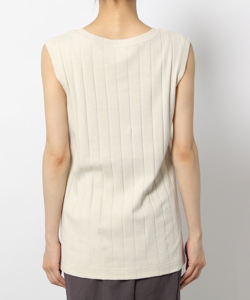 LAKOLE（ラコレ）の「コットンワイドリブスリーブレスTシャツ / 955470（Tシャツ/カットソー・レディース・ブラック/オレンジ系その他4/ナチュラル/ブラウン系その他/オリーブ/ネイビー・SMALL/MEDIUM）」の15枚目の写真