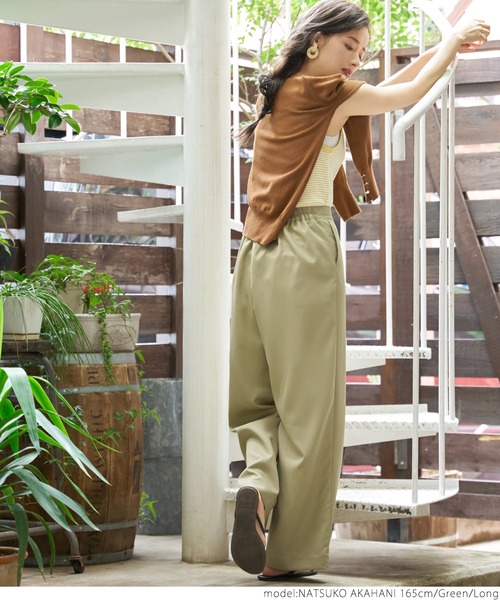 coca(coca)(コカ)の「ワイドパンツ(その他パンツ・レディース・ブラック/ベージュ/パープル/ブラウン/グリーン/マスタード・SHORT/LONG)」の9枚目の写真