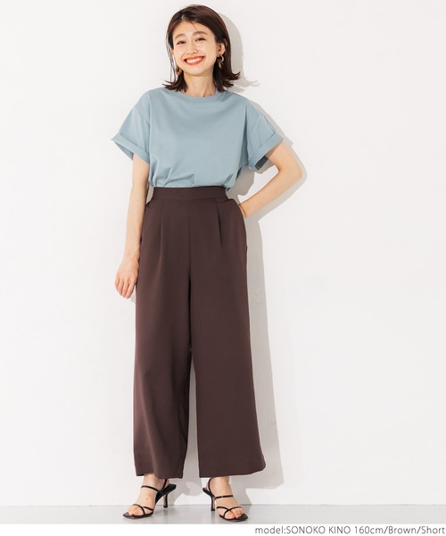 coca(coca)(コカ)の「ワイドパンツ(その他パンツ・レディース・ブラック/ベージュ/パープル/ブラウン/グリーン/マスタード・SHORT/LONG)」の11枚目の写真