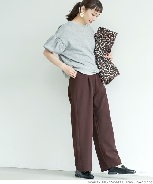coca(coca)(コカ)の「ワイドパンツ(その他パンツ・レディース・ブラック/ベージュ/パープル/ブラウン/グリーン/マスタード・SHORT/LONG)」の12枚目の写真