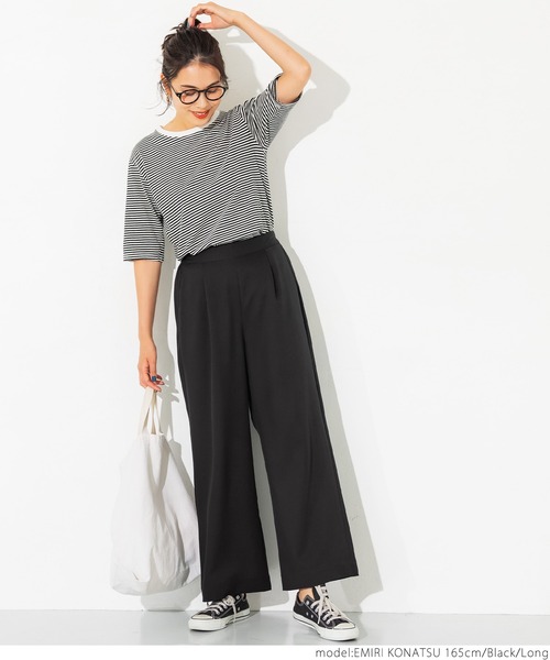 coca(coca)(コカ)の「ワイドパンツ(その他パンツ・レディース・ブラック/ベージュ/パープル/ブラウン/グリーン/マスタード・SHORT/LONG)」の15枚目の写真