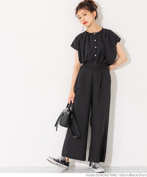 coca(coca)(コカ)の「ワイドパンツ(その他パンツ・レディース・ブラック/ベージュ/パープル/ブラウン/グリーン/マスタード・SHORT/LONG)」の17枚目の写真