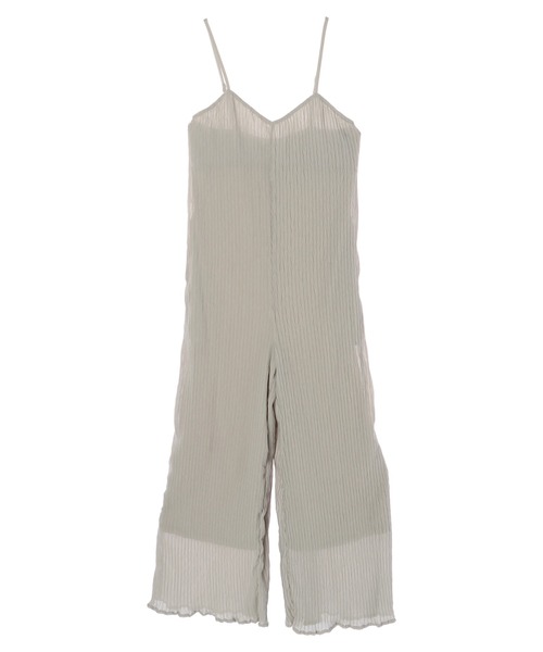 DURAS（デュラス）の「楊柳プリーツオールインワン（つなぎ/オールインワン・レディース・ブラック/ミント/モカ・FREE）」の10枚目の写真