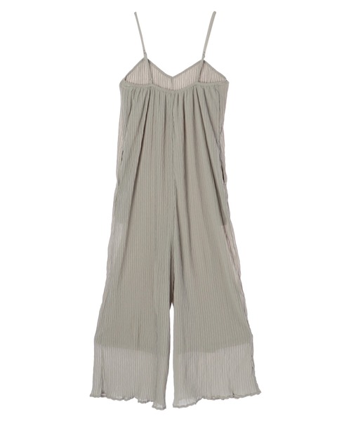 DURAS（デュラス）の「楊柳プリーツオールインワン（つなぎ/オールインワン・レディース・ブラック/ミント/モカ・FREE）」の8枚目の写真