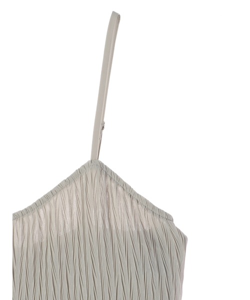 DURAS（デュラス）の「楊柳プリーツオールインワン（つなぎ/オールインワン・レディース・ブラック/ミント/モカ・FREE）」の7枚目の写真