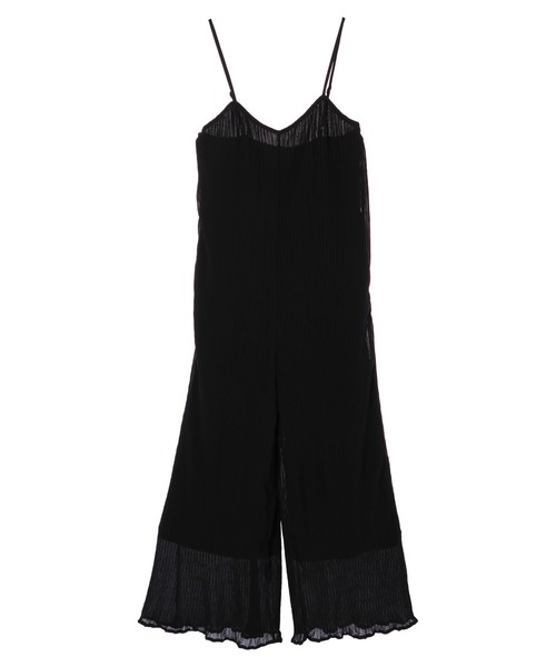 DURAS（デュラス）の「楊柳プリーツオールインワン（つなぎ/オールインワン・レディース・ブラック/ミント/モカ・FREE）」の14枚目の写真