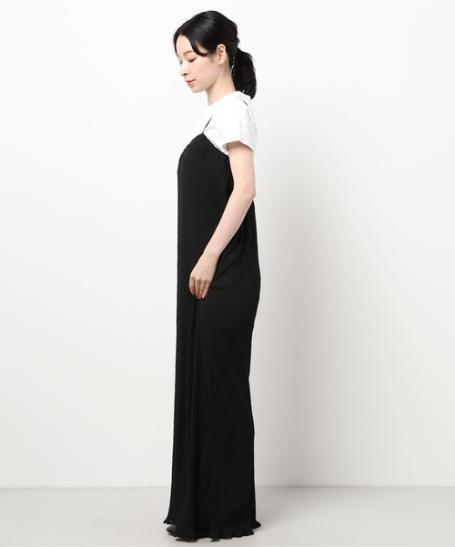 DURAS（デュラス）の「楊柳プリーツオールインワン（つなぎ/オールインワン・レディース・ブラック/ミント/モカ・FREE）」の12枚目の写真