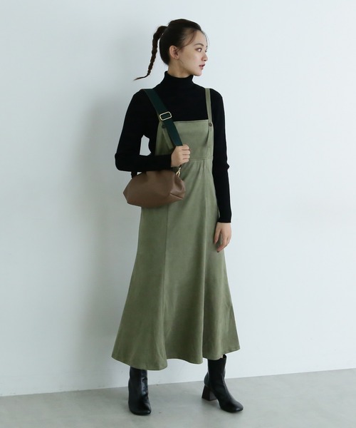 FREE'S MART（フリーズマート）の「◆ベーシックリブタートルニット（ニット/セーター・レディース・パープル/ブラウン/グリーン/ホワイト/ブラック・FREE）」の6枚目の写真