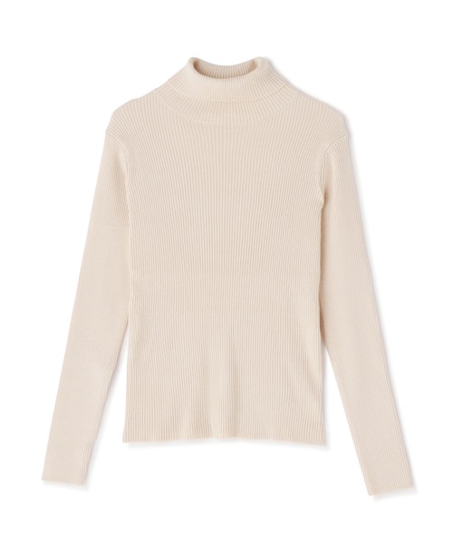 FREE'S MART（フリーズマート）の「◆ベーシックリブタートルニット（ニット/セーター・レディース・パープル/ブラウン/グリーン/ホワイト/ブラック・FREE）」の12枚目の写真