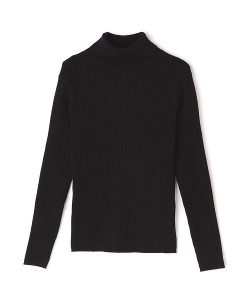 FREE'S MART（フリーズマート）の「◆ベーシックリブタートルニット（ニット/セーター・レディース・パープル/ブラウン/グリーン/ホワイト/ブラック・FREE）」の8枚目の写真