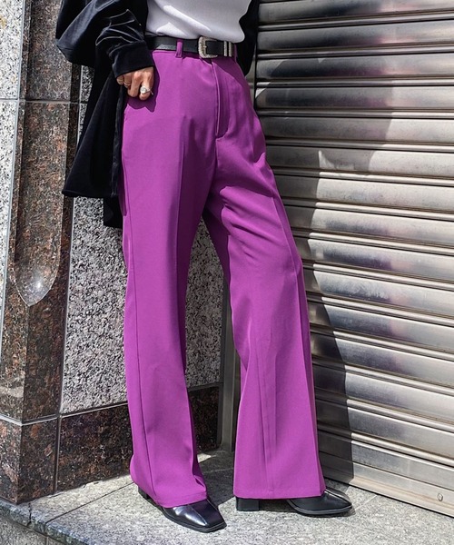 PAGEBOY（ページボーイ）の「クラシックスラックス2（スラックス・レディース・ブラック/オリーブ/グレイッシュベージュ/パープル系その他/ブルー系その他/オレンジ/ブルー系その他2/レッド系その他・SMALL/MEDIUM/LARGE/X-SMALL）」の6枚目の写真