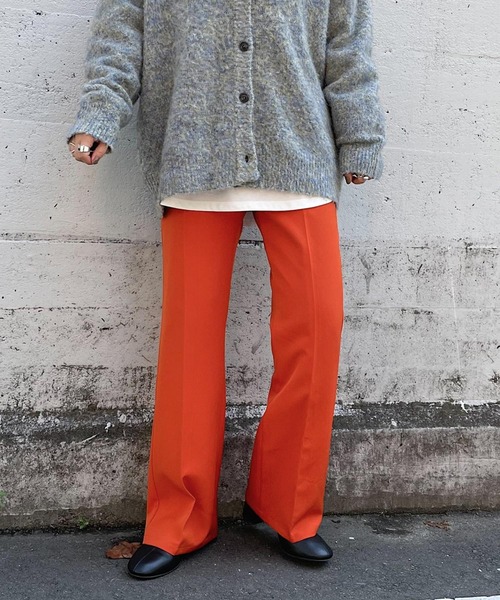 PAGEBOY（ページボーイ）の「クラシックスラックス2（スラックス・レディース・ブラック/オリーブ/グレイッシュベージュ/パープル系その他/ブルー系その他/オレンジ/ブルー系その他2/レッド系その他・SMALL/MEDIUM/LARGE/X-SMALL）」の8枚目の写真