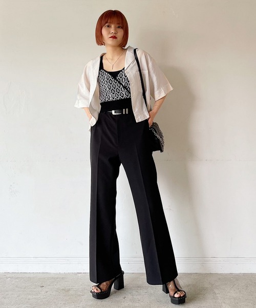 新品タグ付 未開封 PAGEBOY クラシックスラックス2 レッド XSサイズ 美品】PAGEBOY クラシックスラックス2 レッド 赤 裏地付き 個性