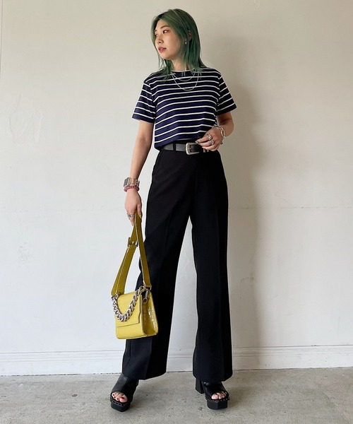 PAGEBOY（ページボーイ）の「クラシックスラックス2（スラックス・レディース・ブラック/オリーブ/グレイッシュベージュ/パープル系その他/ブルー系その他/オレンジ/ブルー系その他2/レッド系その他・SMALL/MEDIUM/LARGE/X-SMALL）」の19枚目の写真